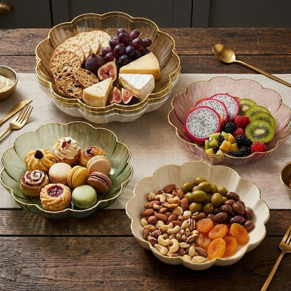 Elegant Floral Shaped Fruit Plate