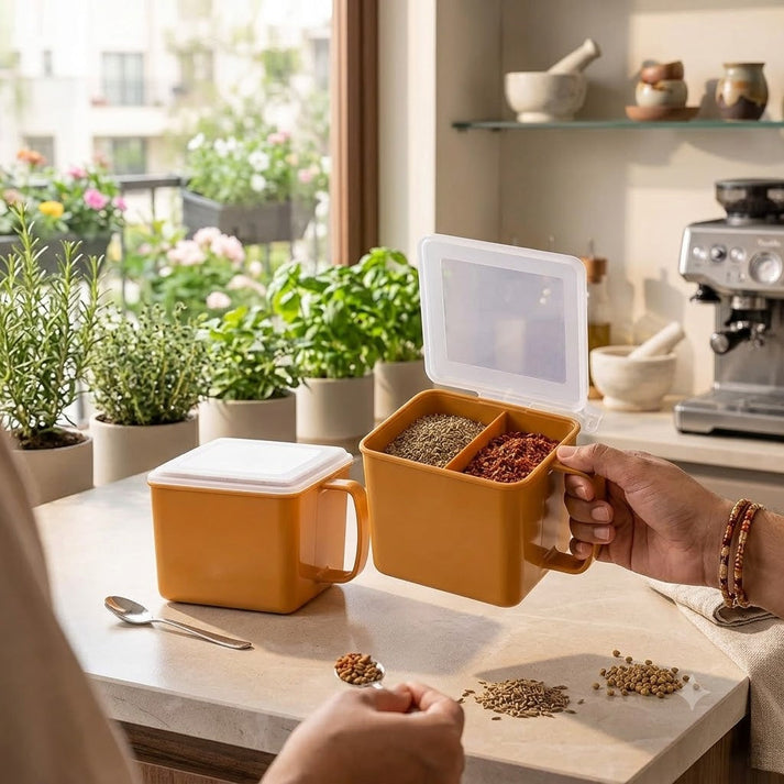 2-Section Spice Storage Container
