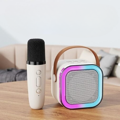 Wireless Mini Speaker With LED Light And Mic