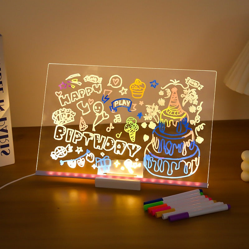 Transparent Acrylic LED Writing Board