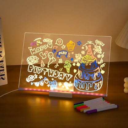 Transparent Acrylic LED Writing Board