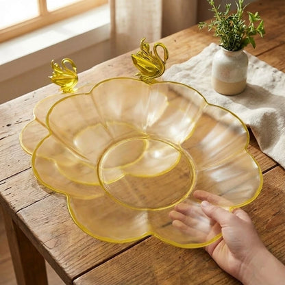 Elegant Floral Shaped Fruit Plate