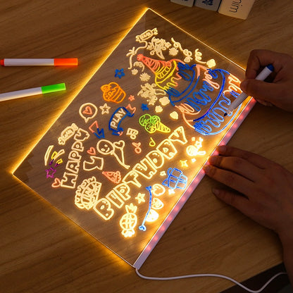 Transparent Acrylic LED Writing Board