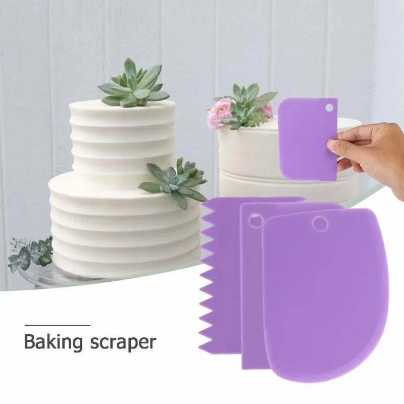 3Pcs Set Plastic Cake Decorating Tool