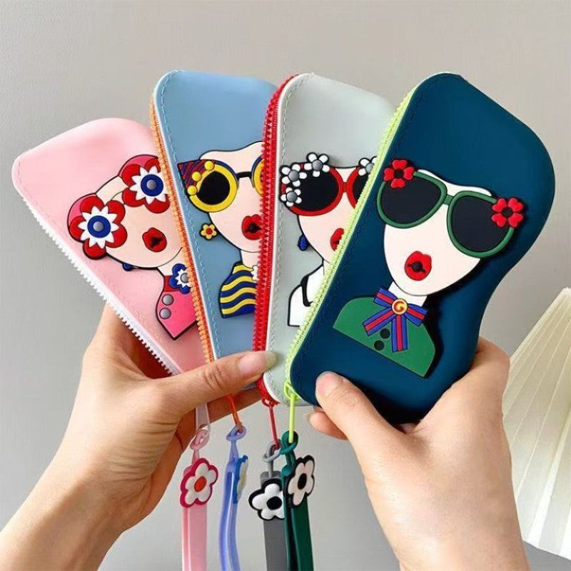 Cute Printed Protective Sunglass Storage Case