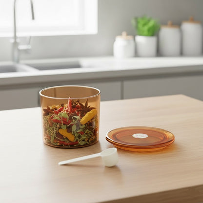 Acrylic Round Spice Storage Jar