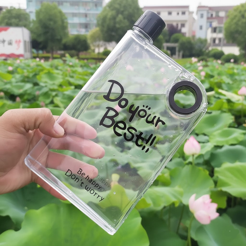 Notebook Design Water Bottle