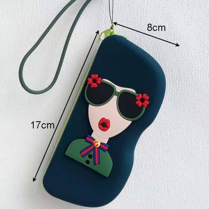 Cute Printed Protective Sunglass Storage Case