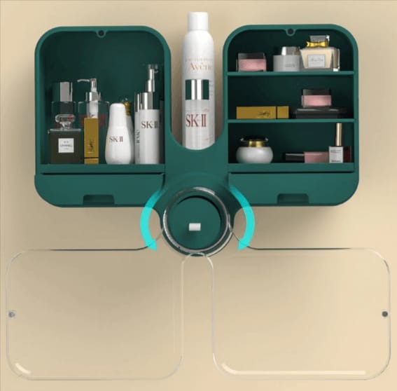 Wall-Mounted Makeup & Cosmetic Organizer