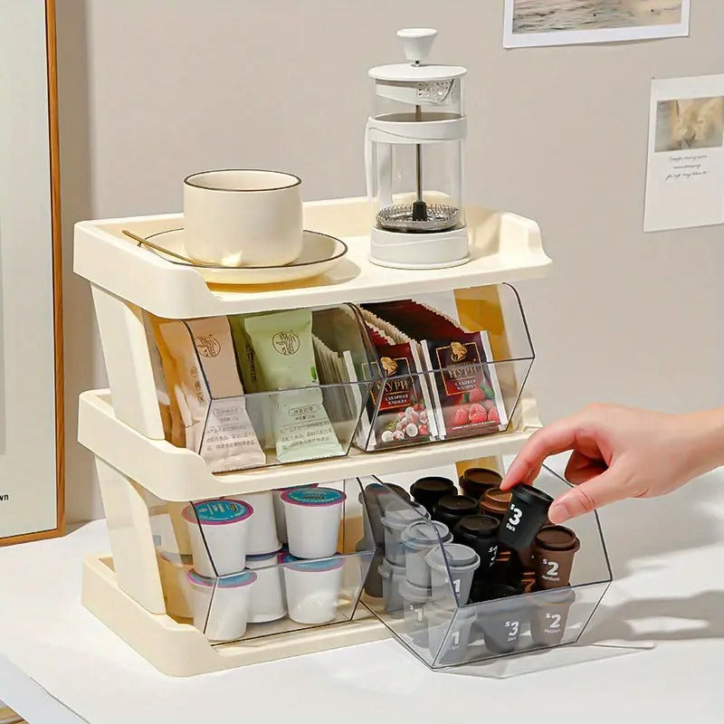 3 Layer Kitchen Counter Storage Organizer