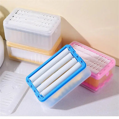 2 In 1 Soap Container with Soft Rubber Roller