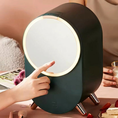 Large Cosmetic Storage Organizer with LED Mirror