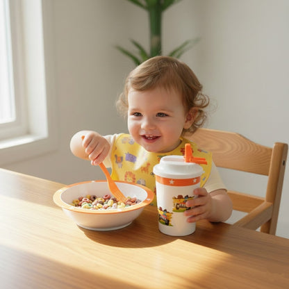 3 In 1 Kids Plastic Dinner Set