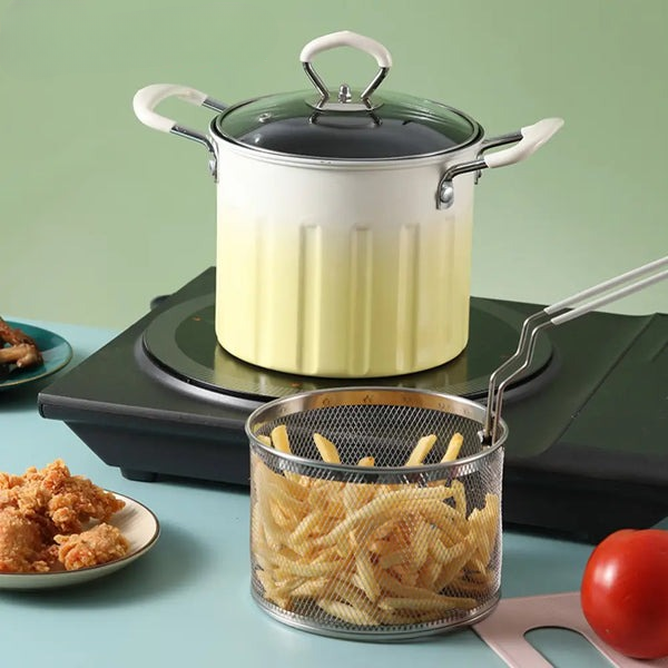 3Ltr Deep Frying Pot With Strainer