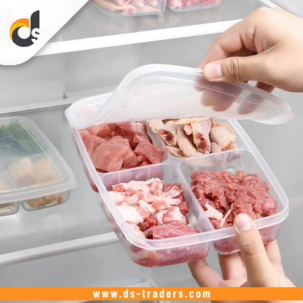 4 Grid Portable Food Storage Box