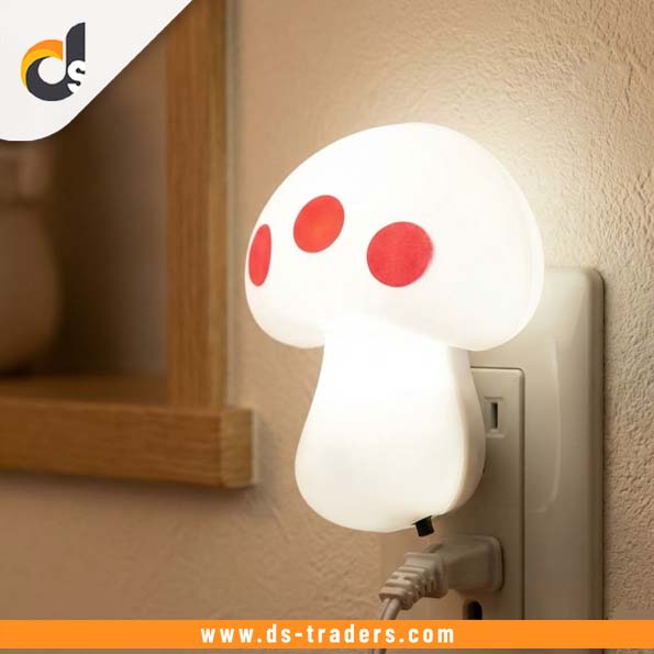 LED Mushroom Shape Socket Night Light