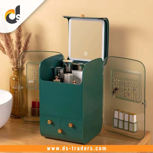 Large Jewellry & Cosmetic Organizer with LED Mirror