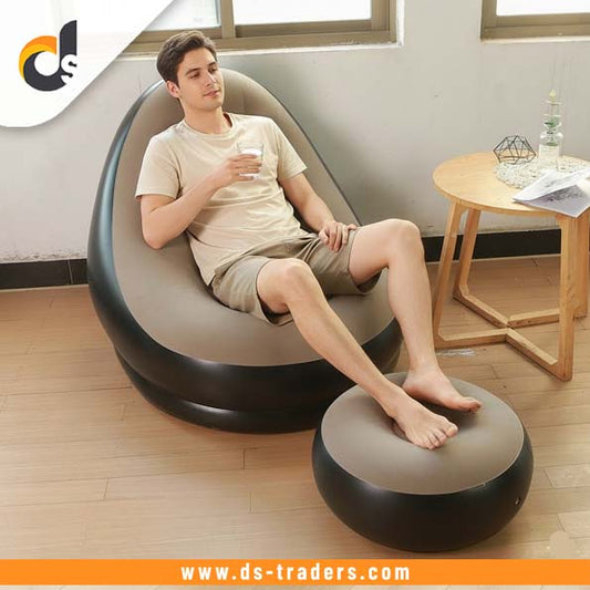 PVC Inflatable Sofa with Ottoman