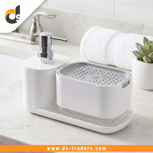 Multipurpose Kitchen Sink Caddy and Dispenser Set