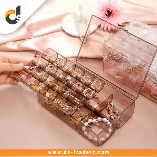 2 Layer 24 Grid Acrylic Jewelry Organizer