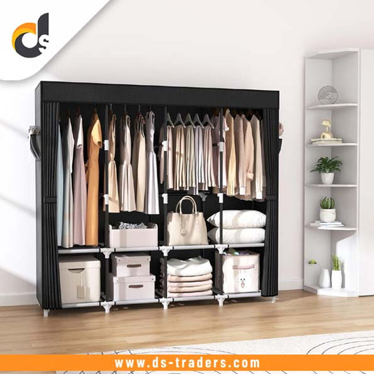 Portable Wardrobe Non-Woven Fabric Closet Shelf