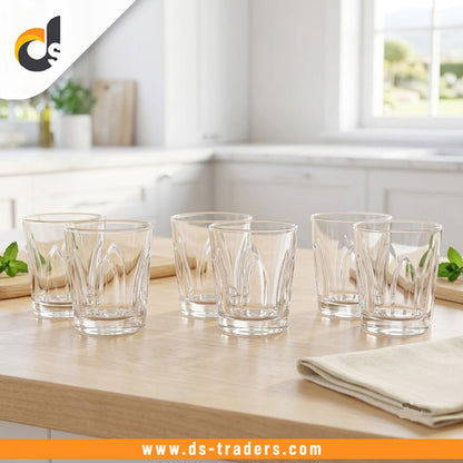 6PCs Crystal Wave Glass Set