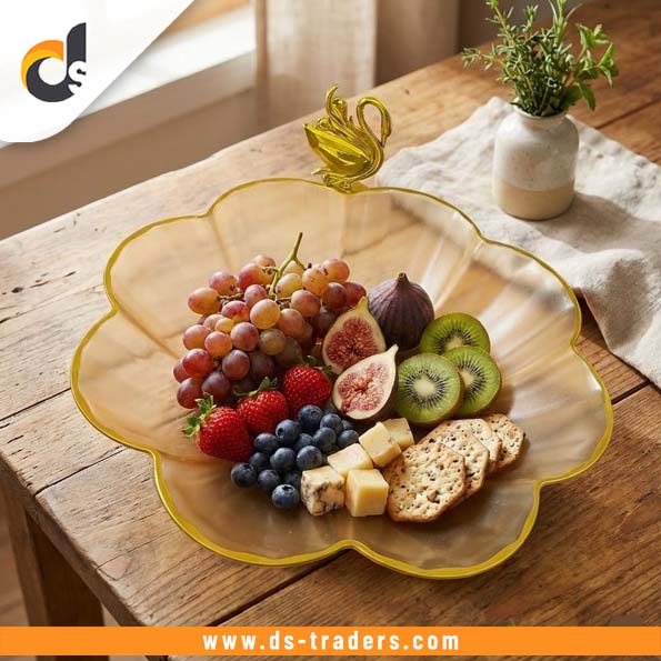 Elegant Floral Shaped Fruit Plate