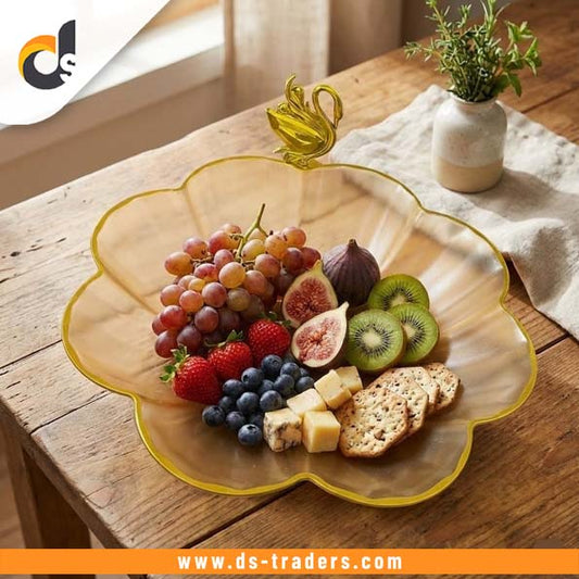 Elegant Floral Shaped Fruit Plate