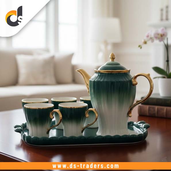6PCs Luxury Ceramics Tea Set