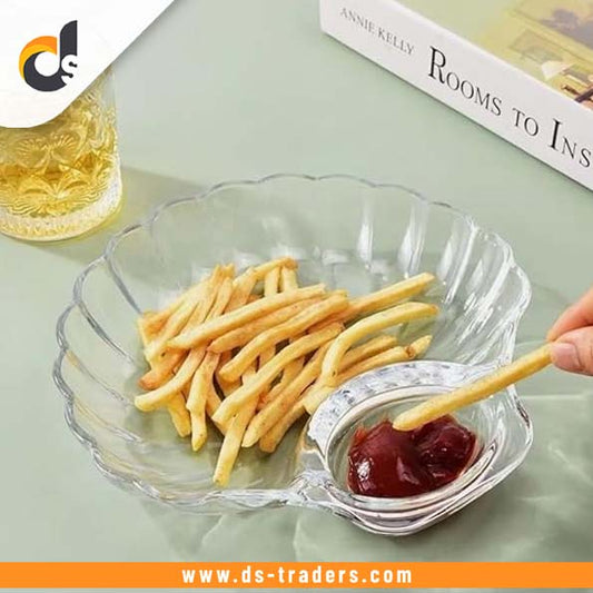 Acrylic Shaped Shell Dumpling Plate