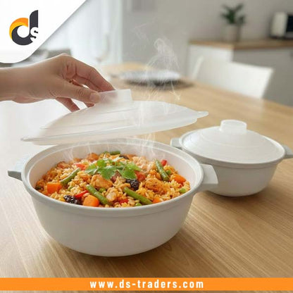 2PCs Set  Microwave Cooking Pot Set