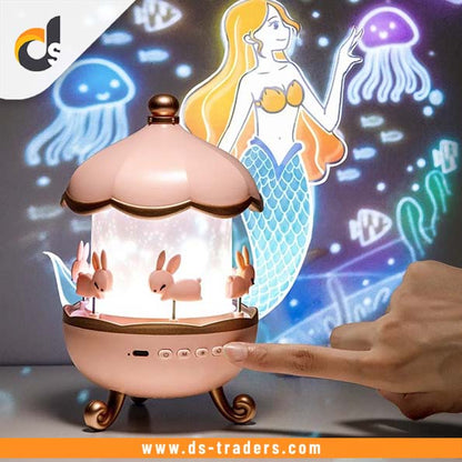 Rechargeable Rotating Creative Cartoon Projector