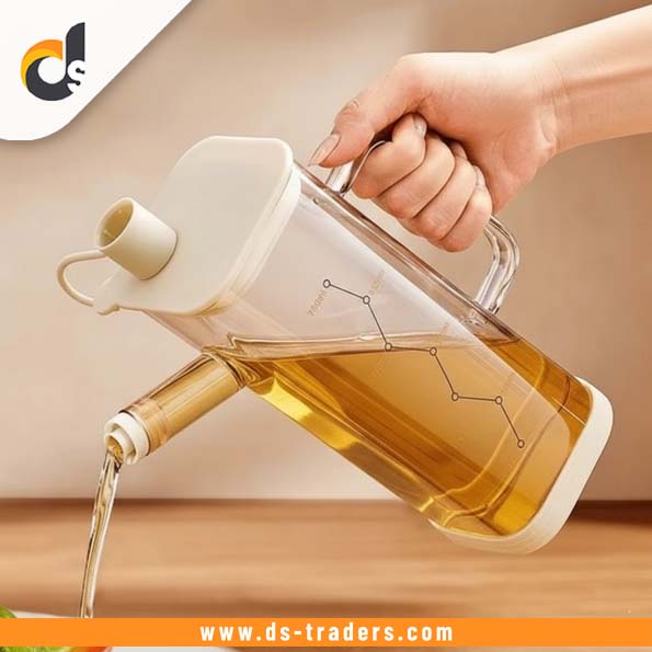 Glass Oil Dispenser with Silicone Guard