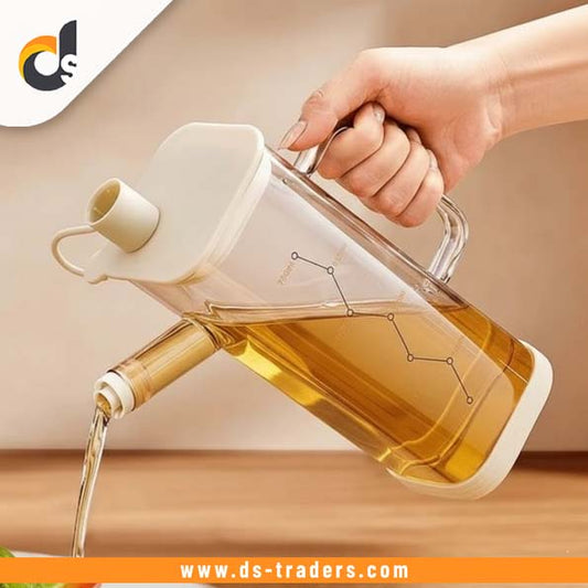 Glass Oil Dispenser with Silicone Guard