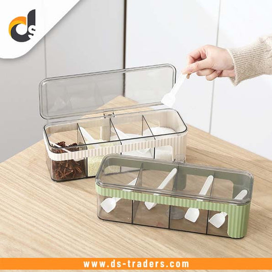 4 Grid Spice Storage Box