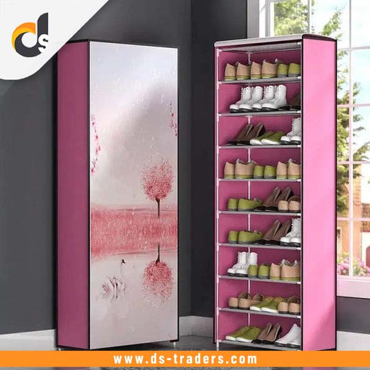 10 Layer Printed Shoe Rack