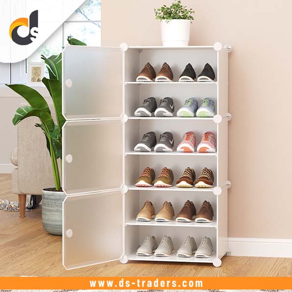 Space-Saving Attachable Cabinet Shoe Rack
