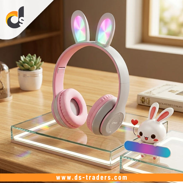 Rechargeable Wireless Headset with LED Light