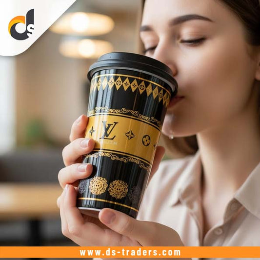 Printed Coffee Mug with Silicon Lid