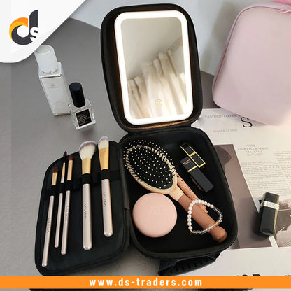 Waterproof Makeup Storage Bag with Detachable LED
