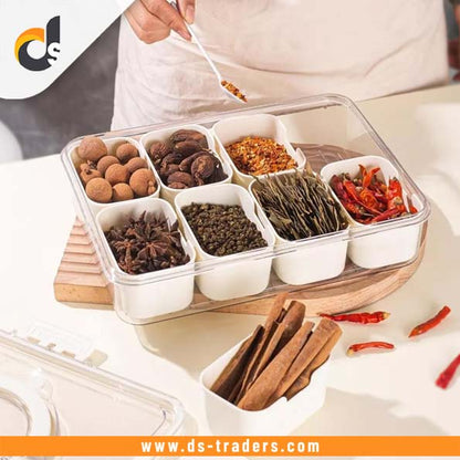 8 Compartment Snack Storage Box