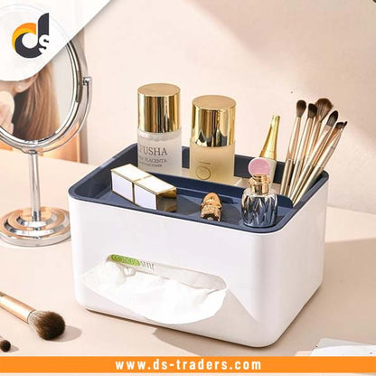 Multifunctional Desktop Tissue Organizer Box