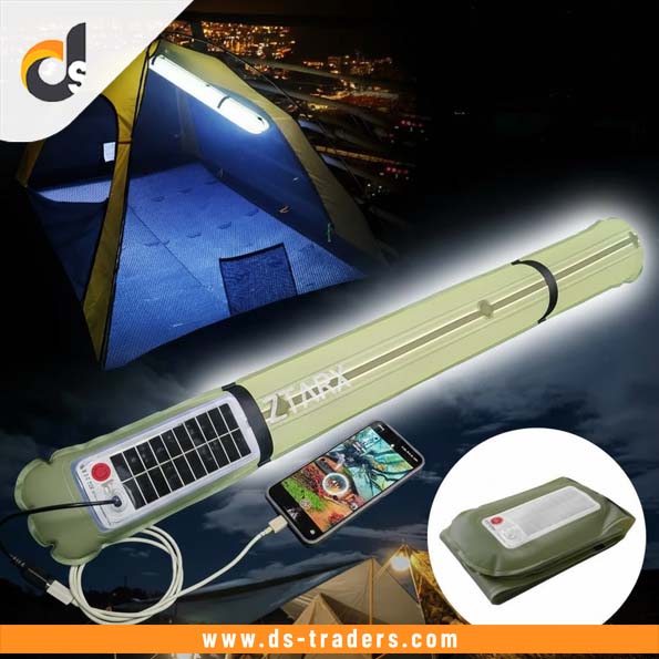 Folding Inflatable Camping Light with Solar Charging