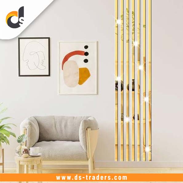 Self-Adhesive Golden Wall Sticker Roll (0.8x96 Inches)