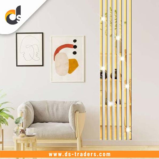 Self-Adhesive Golden Wall Sticker Roll (0.8x96 Inches)