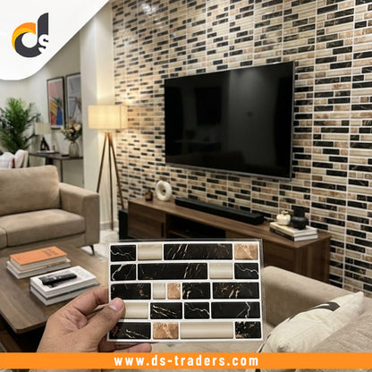 Self Adhesive Brick Design Tile Stickers ()