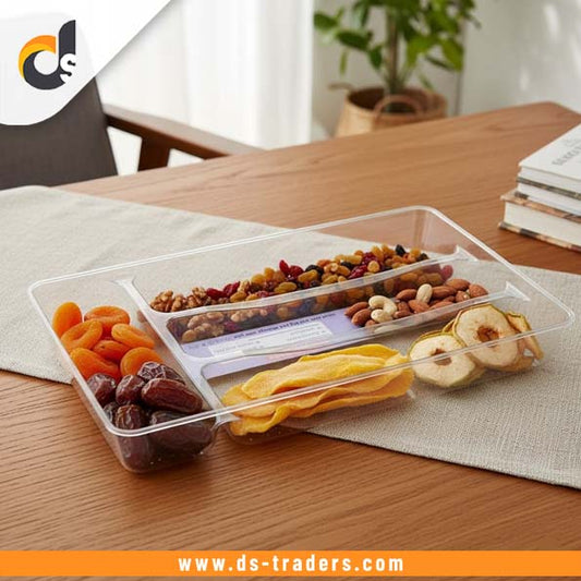 Frosted Acrylic 4 Protion Tray