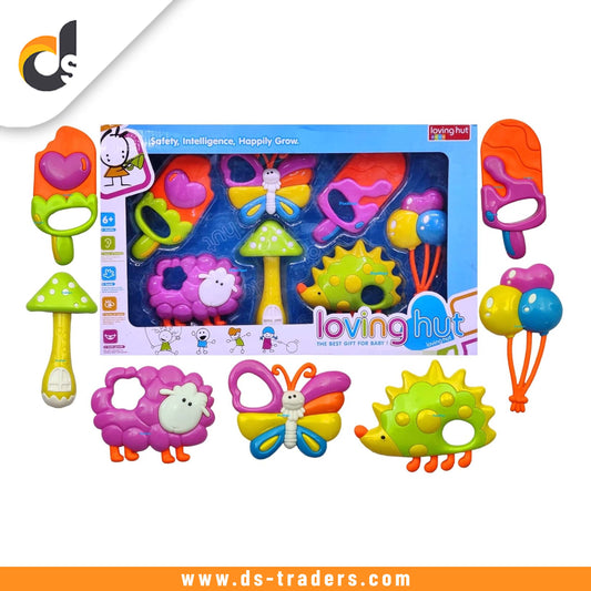 7PCs Baby Rattle Toys Set