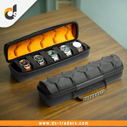 5 Slot Hard-Shell Watch Storage Organizer