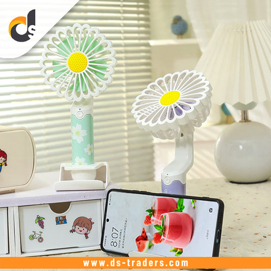 USB Rechargeable Desktop Fan with Night Light